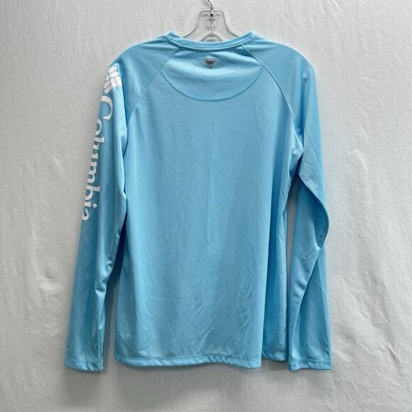 Columbia PFG Omni-Shade Womens M Tidal Sands Blue Long Sleeve Tee NEW - Picture 7 of 10